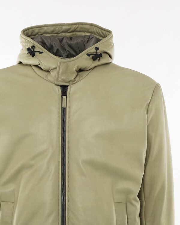 Flyer salvia parka in pelle premium - immagine 3